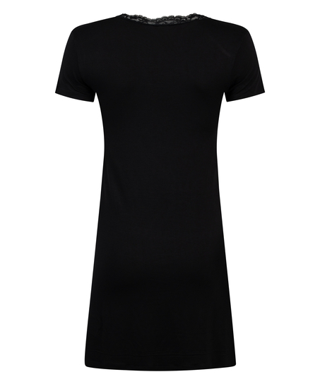 Natskjorte i jersey, sort