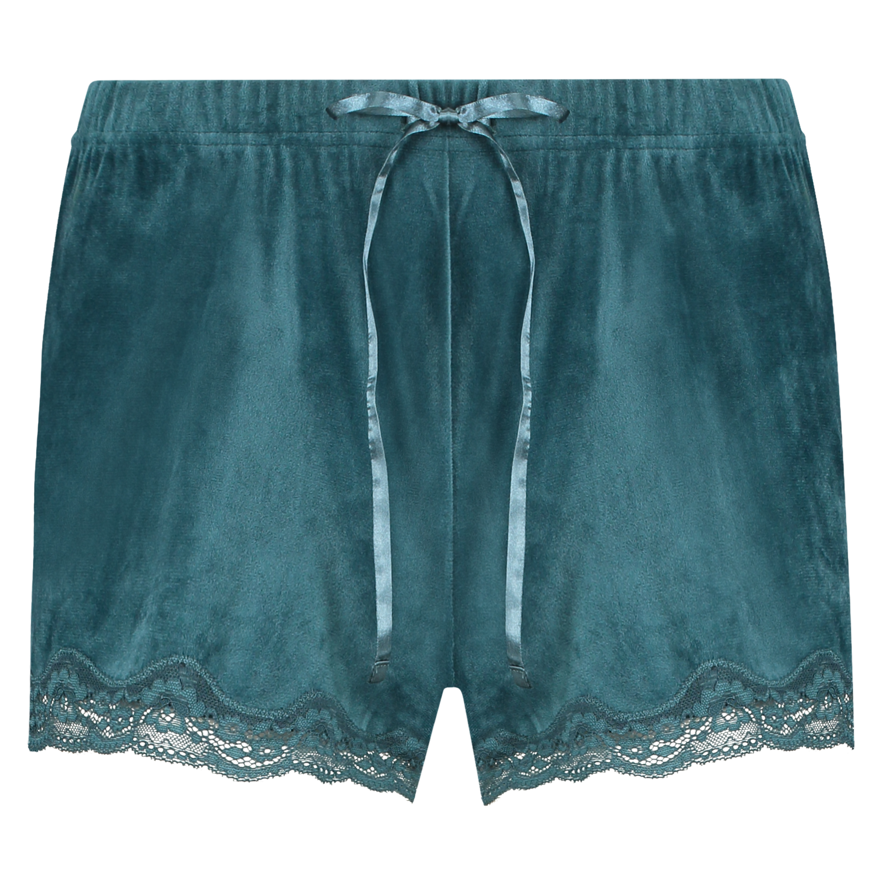 Shorts velour Lace, Bl&aring;, main