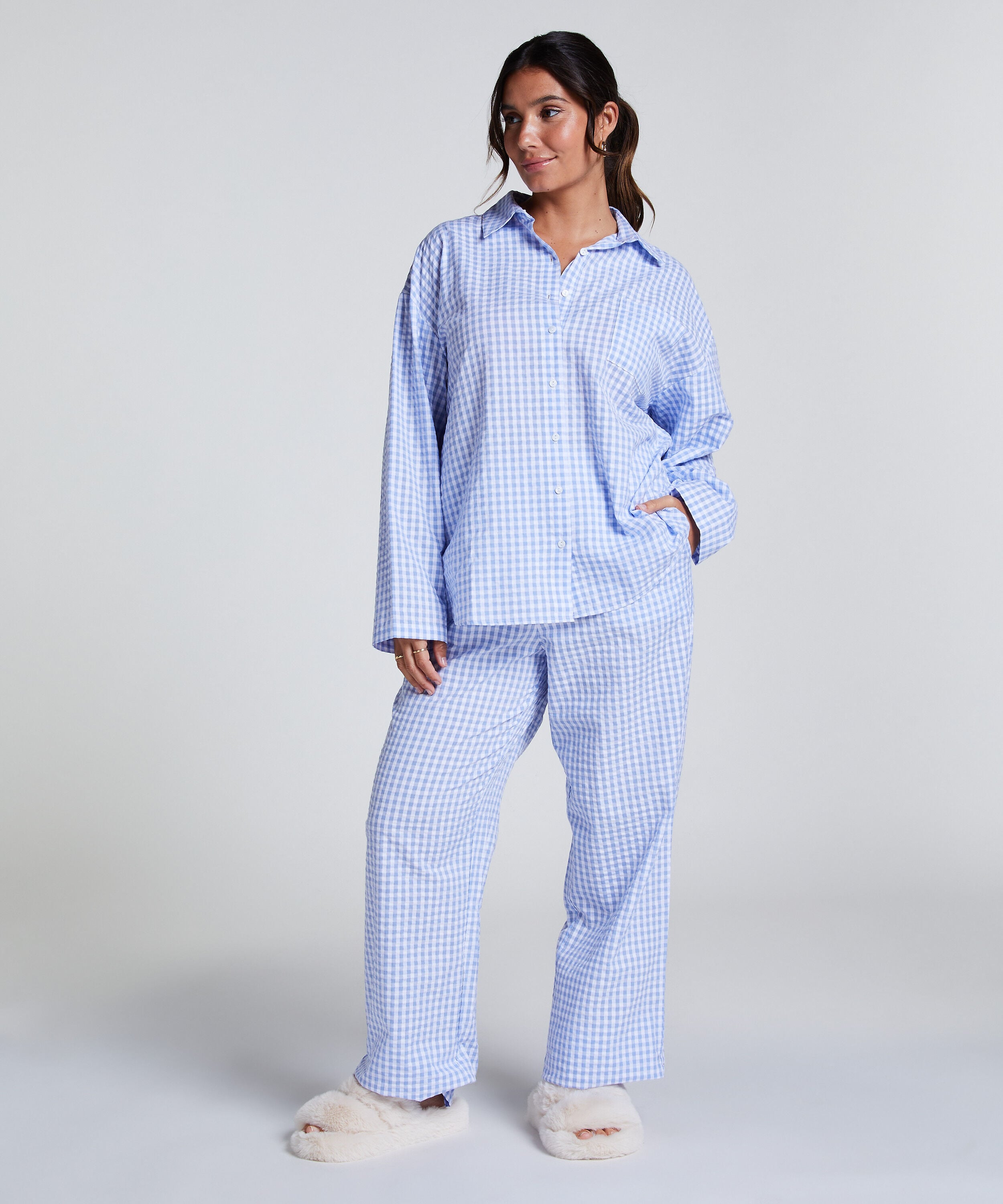 Pyjamastop, Blå