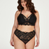 Olivia bralette Curvy, Sort