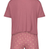 Kort pyjamassæt, pink