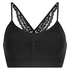 Sømløs bralette Marine, Sort