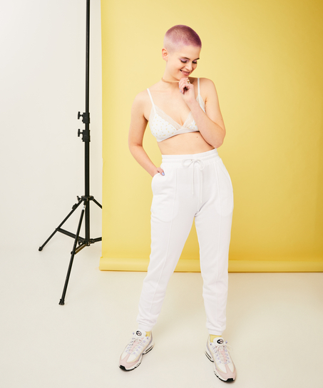 Joggingbukser Snuggle Me, hvid