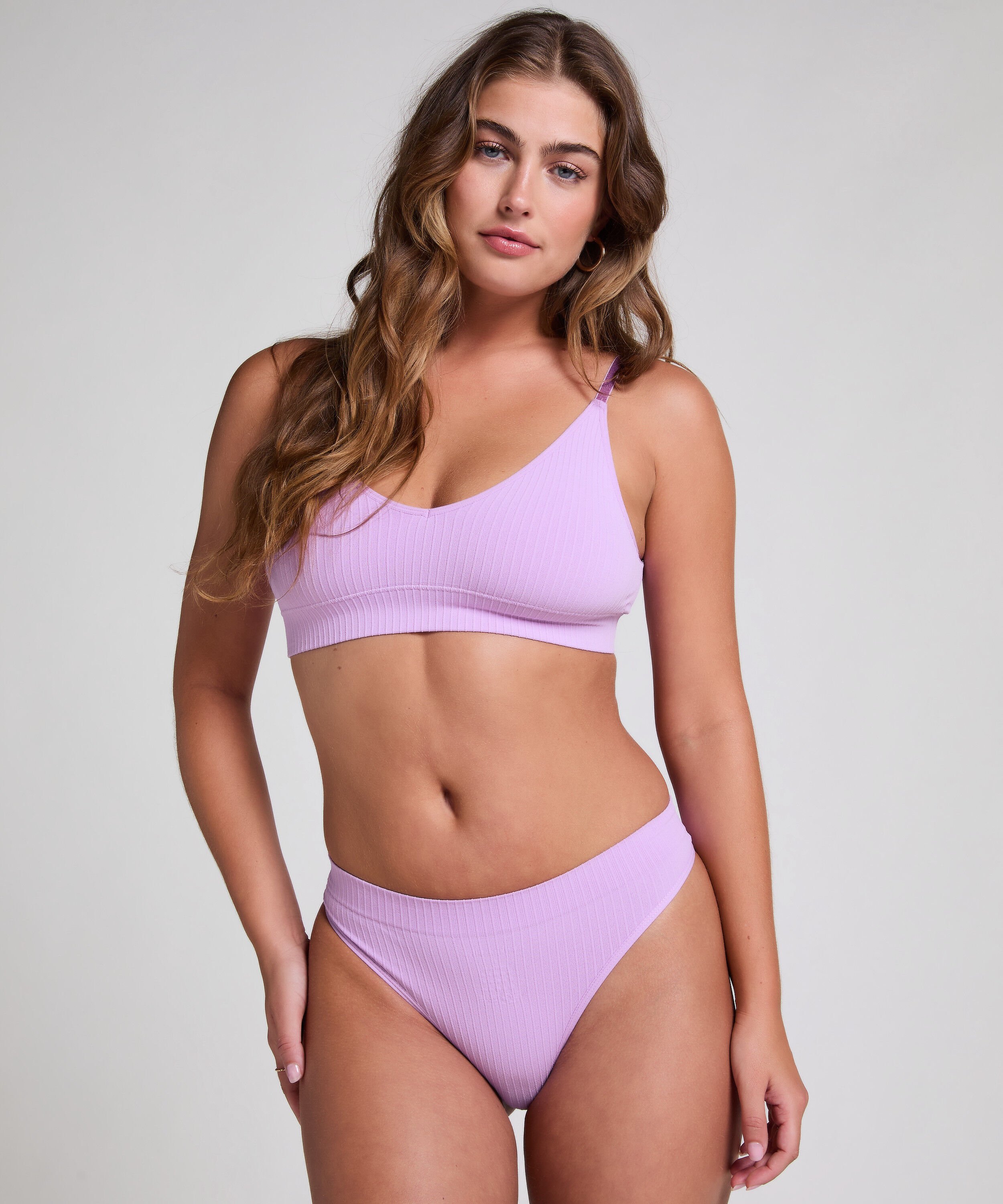 G-streng med høj udskæring Dianne, Lilla