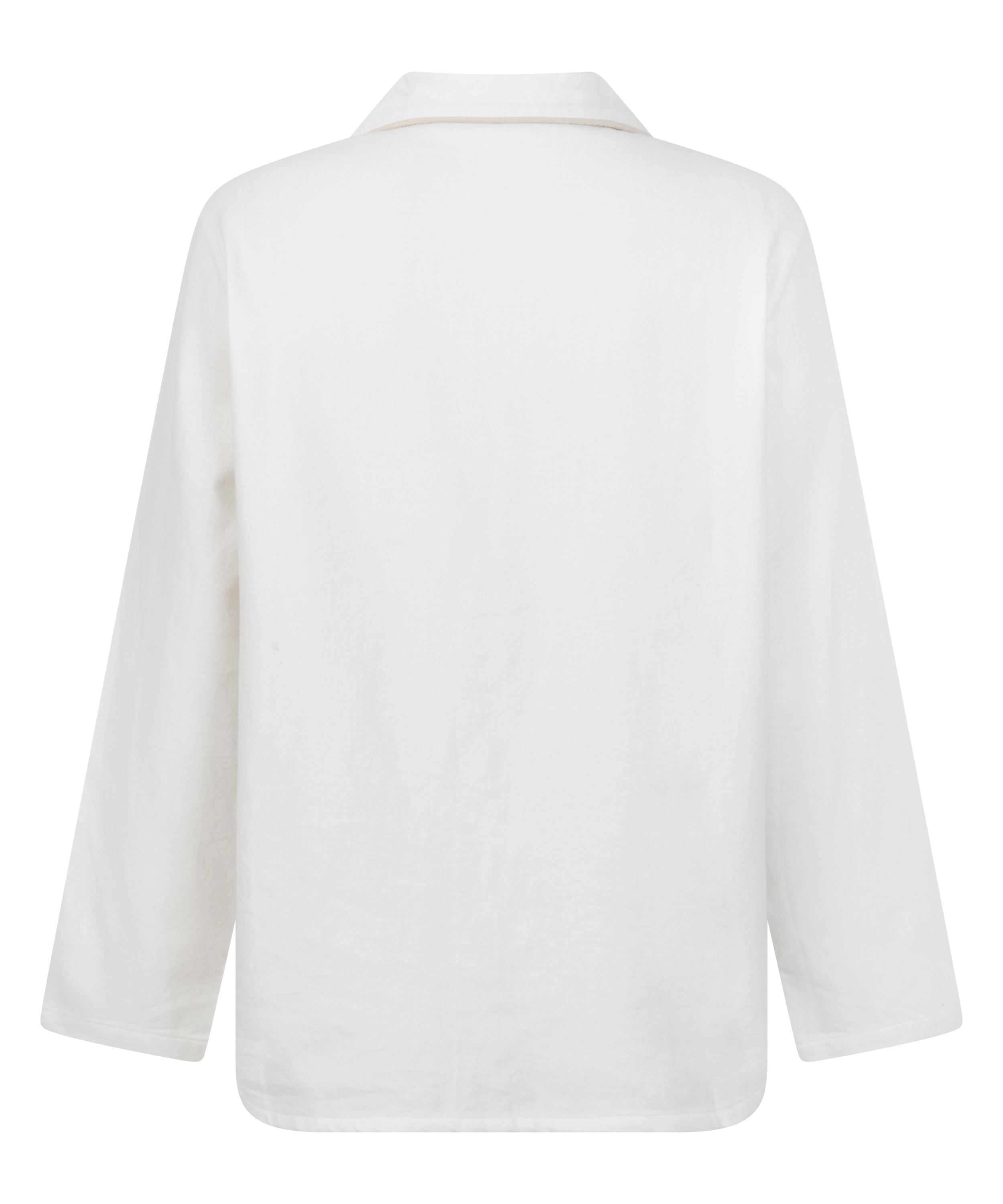 Pyjamastop Flonel Essentials, Hvid, main