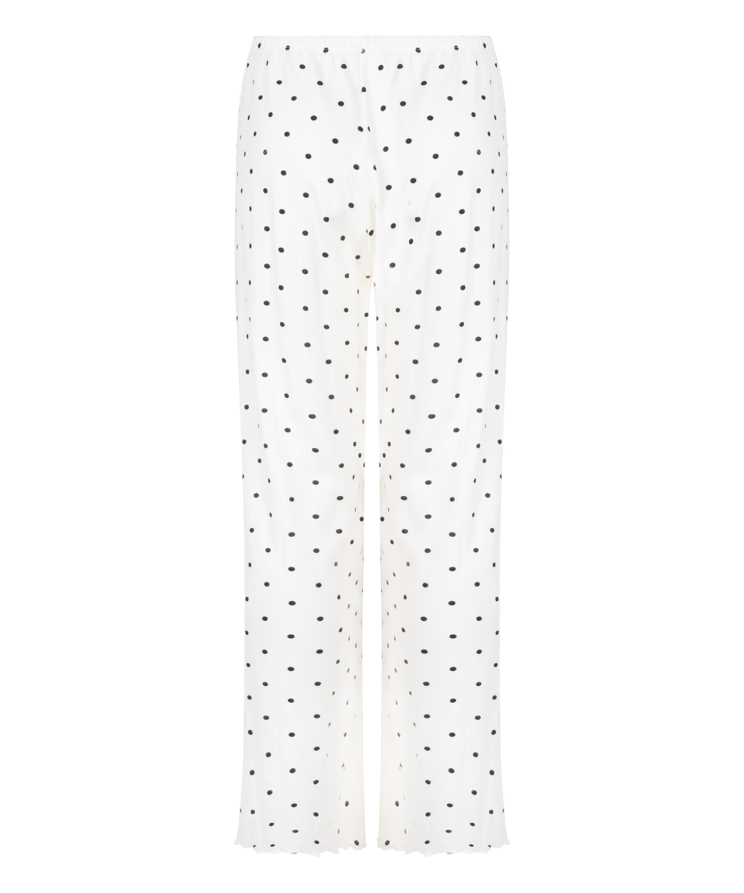 Pyjama Pant Loose Pointelle, Hvid, main