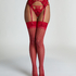 Private strømper Fisnet, Rød