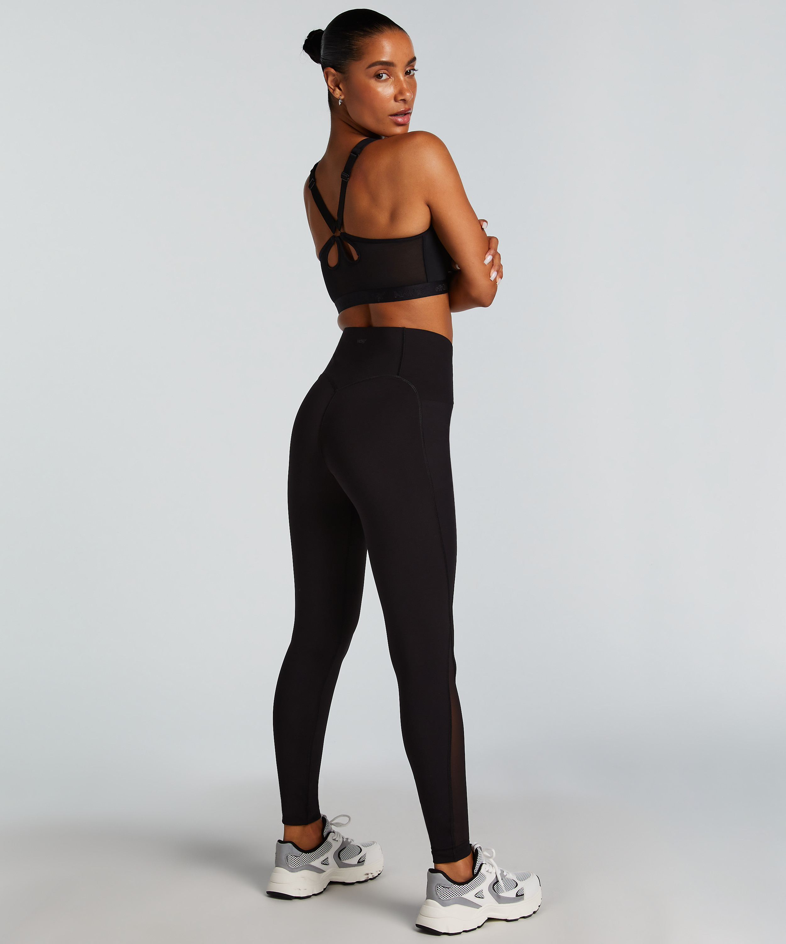 HKMX High waisted sport legging Boost, sort, main