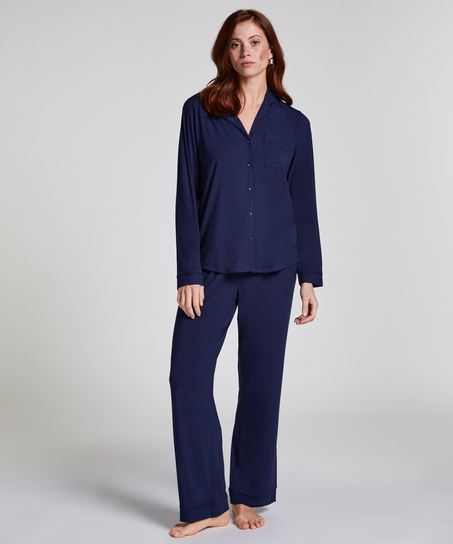 Langærmet jerseyjakke Essential, Blå