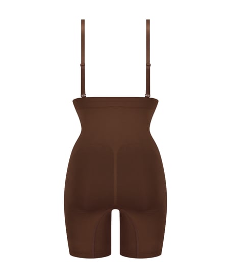 Sømløs forstærkende lårslanker, Brun