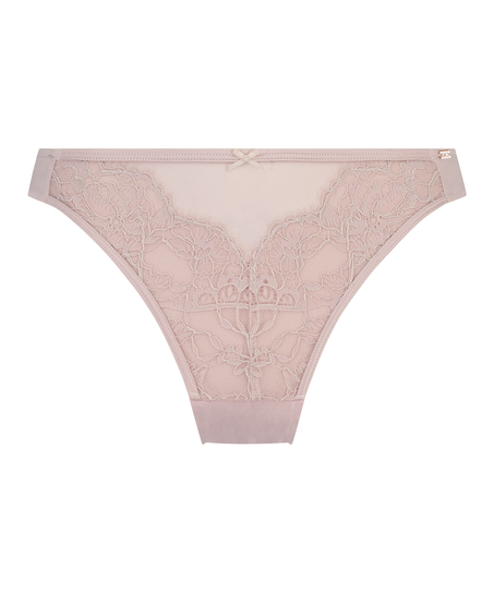 G-streng med høj benudskæring Leni, lilla