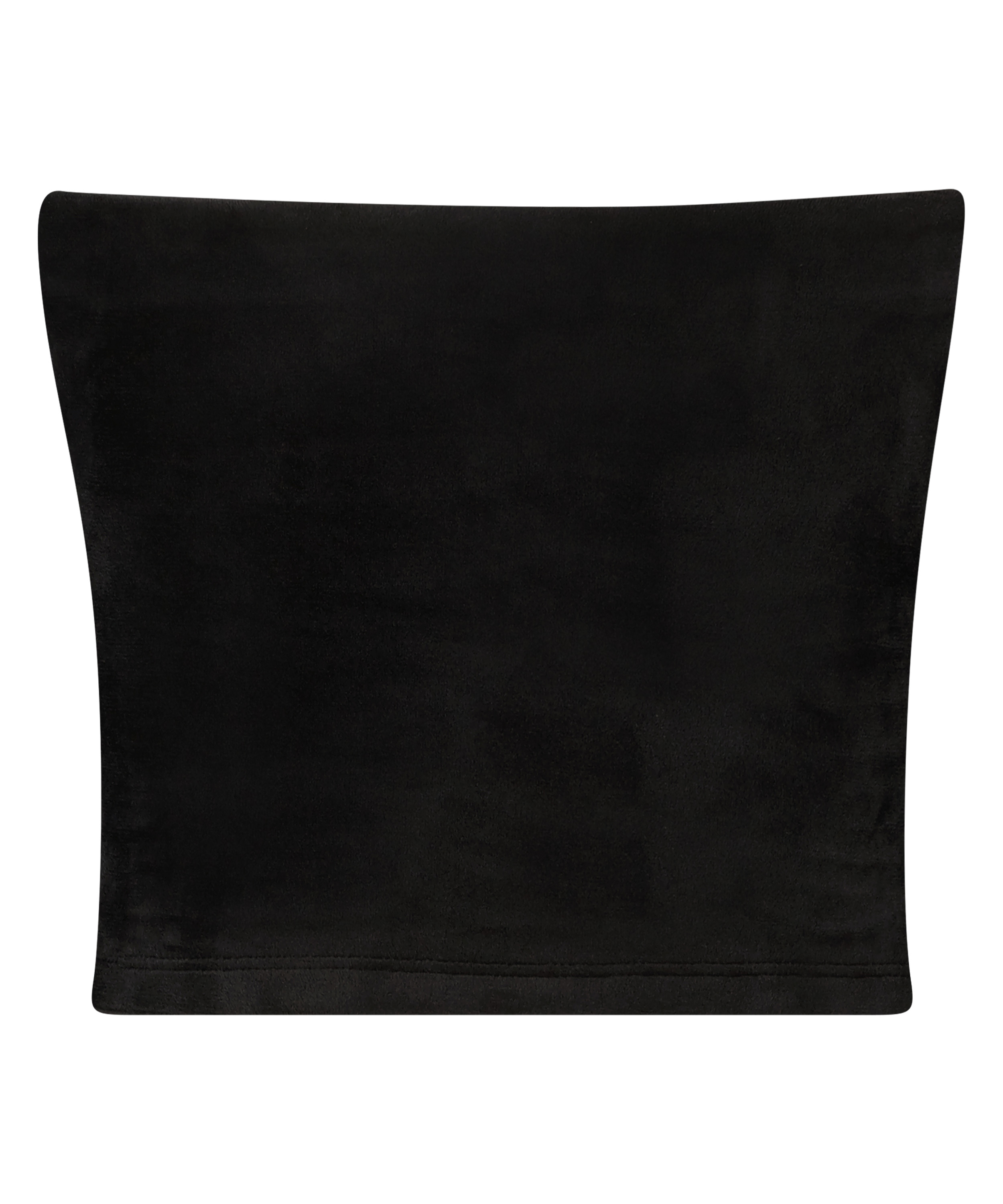 Bandeau-top velour, Sort, main