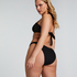 Højskåret Bikinitrusse Crinkle, sort
