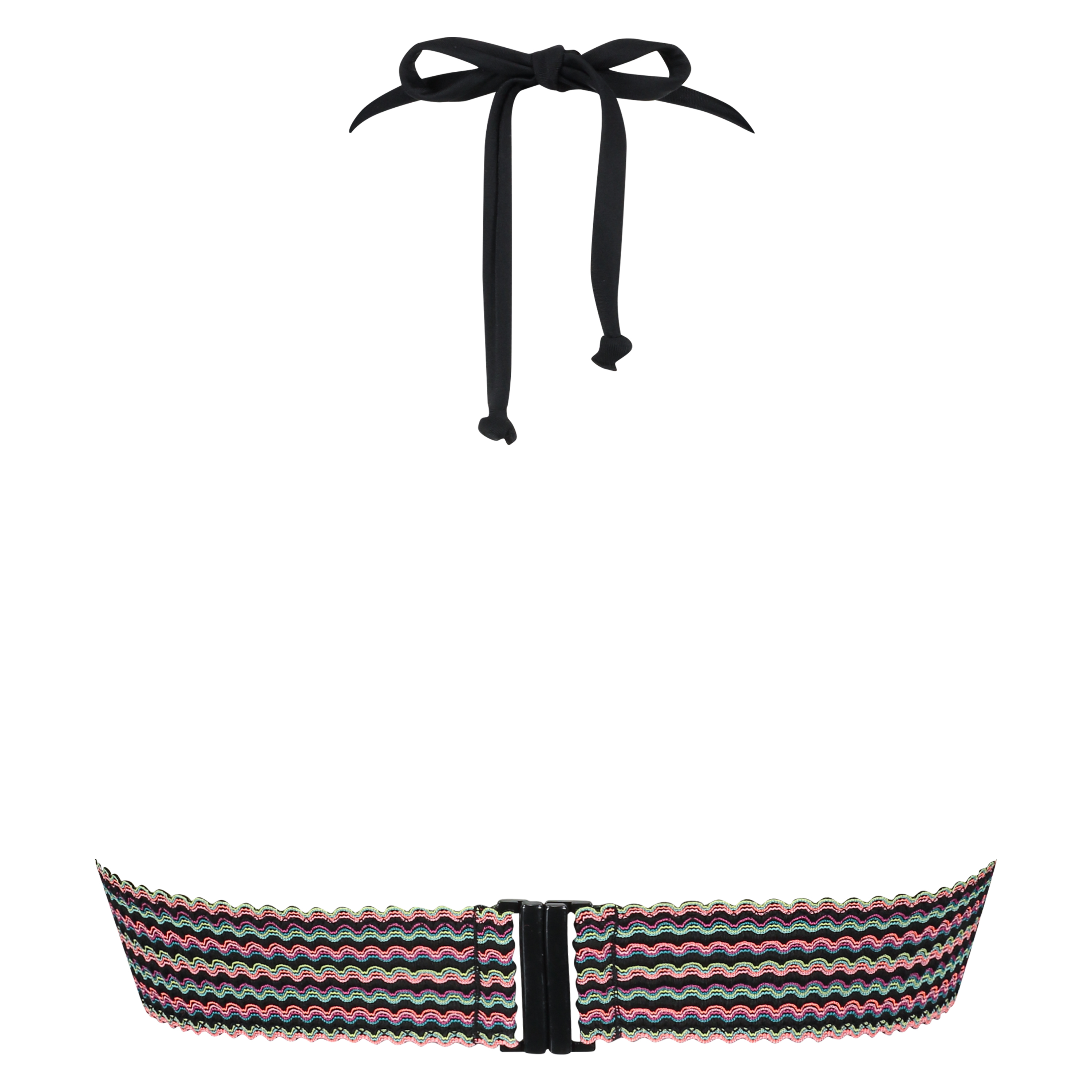 Paradise halter-bikinitop, Sort, main
