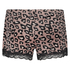 Pyjamasshorts velour leopard, pink