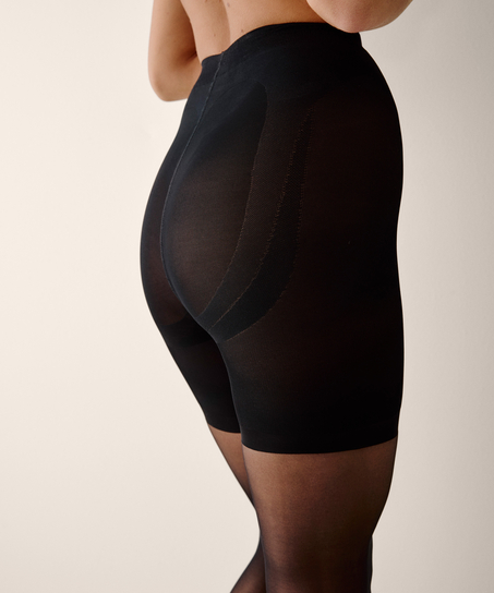 Strømpebukser 15 Denier Total Lift & Shape, Sort