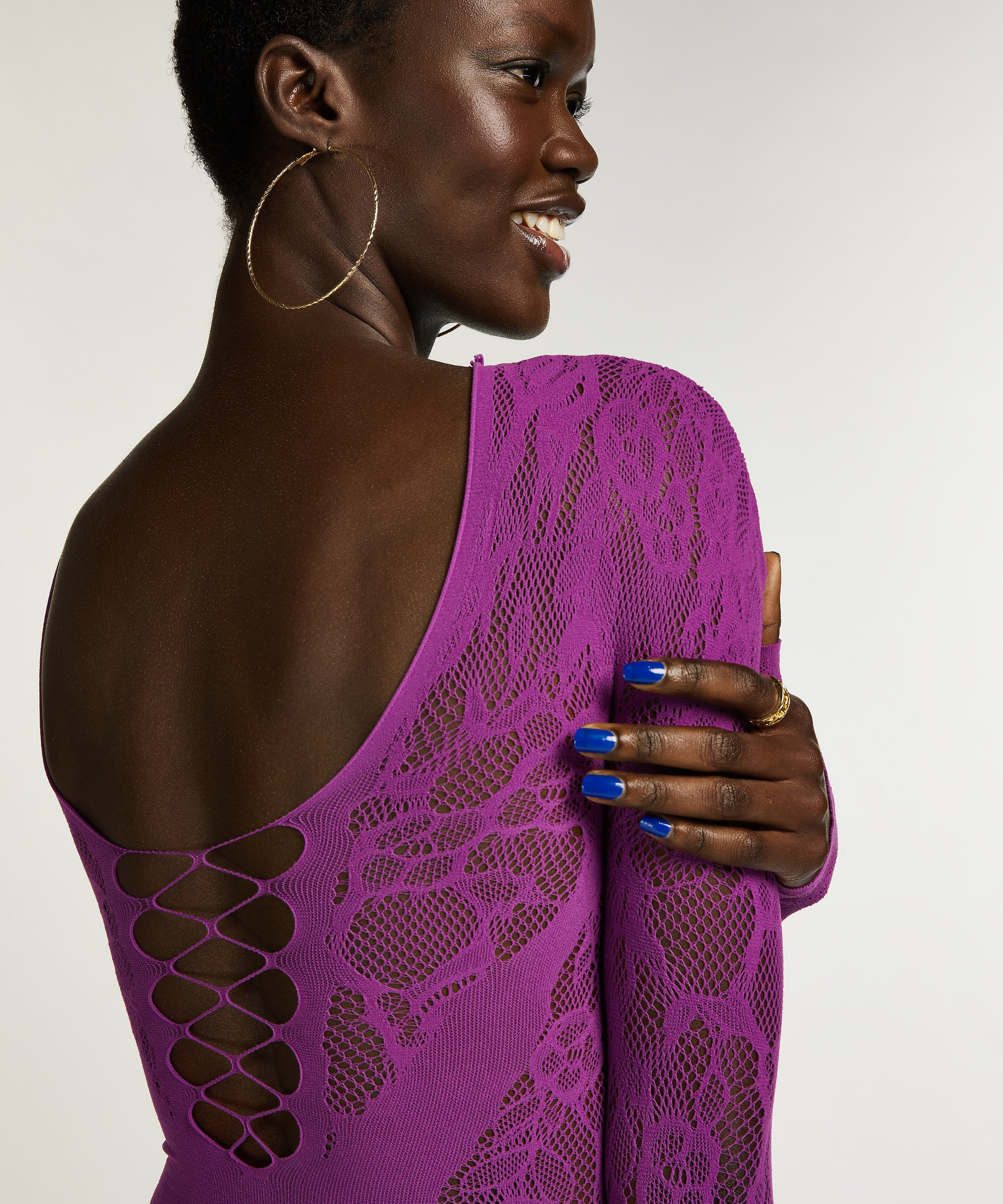 Body blonder lange ærmer Nyakim, Lilla, main