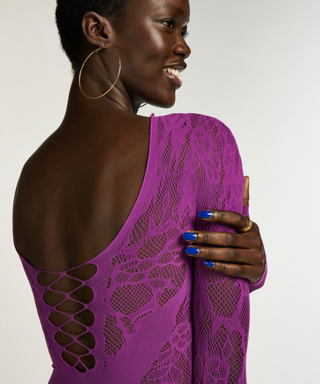 Body blonder lange ærmer Nyakim, Lilla