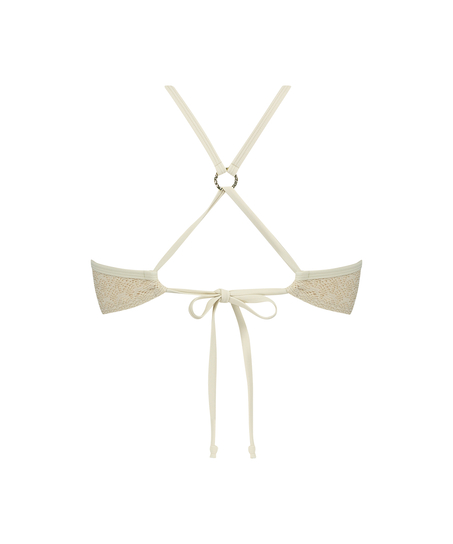 Bikini push-up Top hæklet Crochet, Hvid