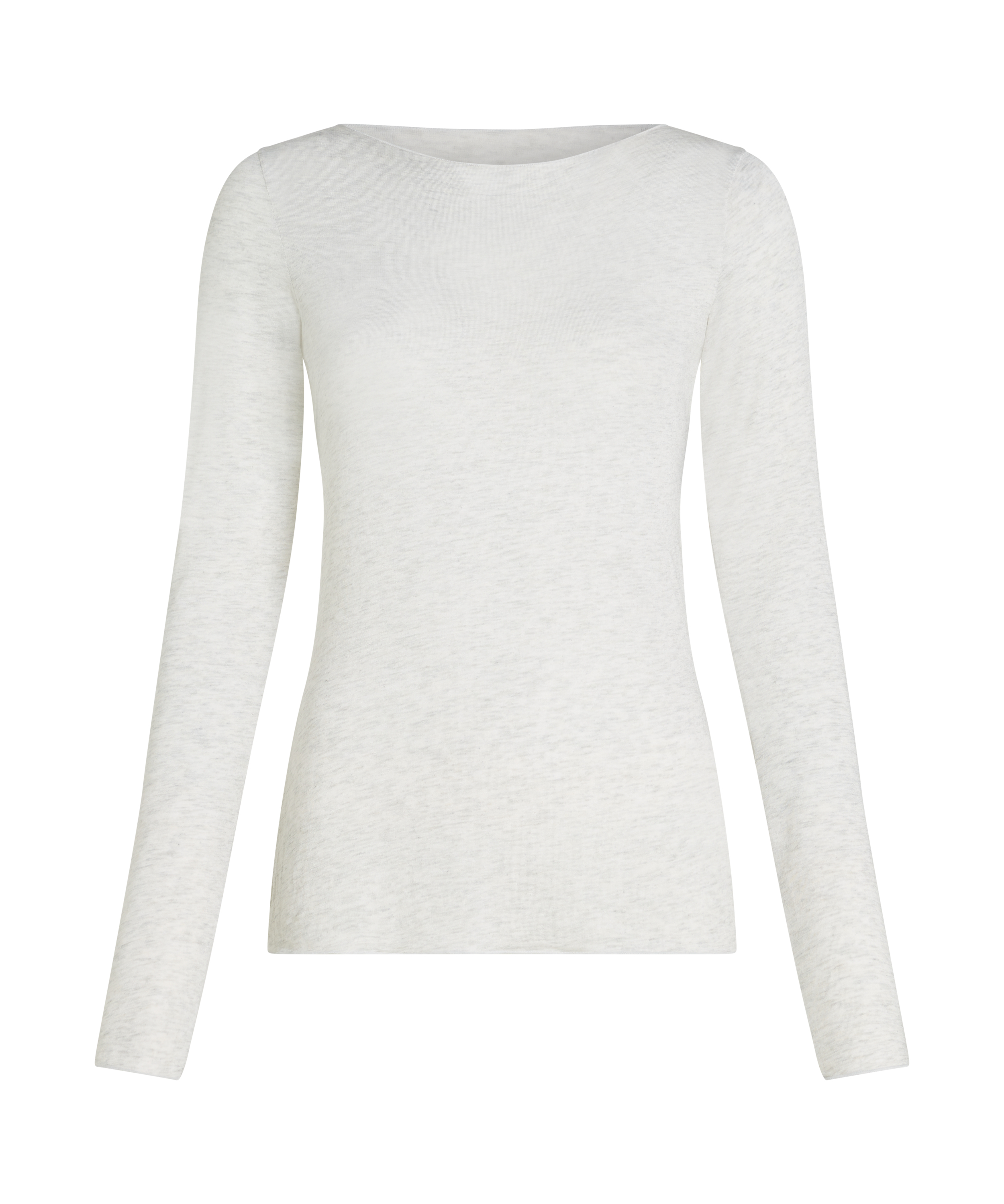 super soft bådhals bluse med cashmere, Grå, main
