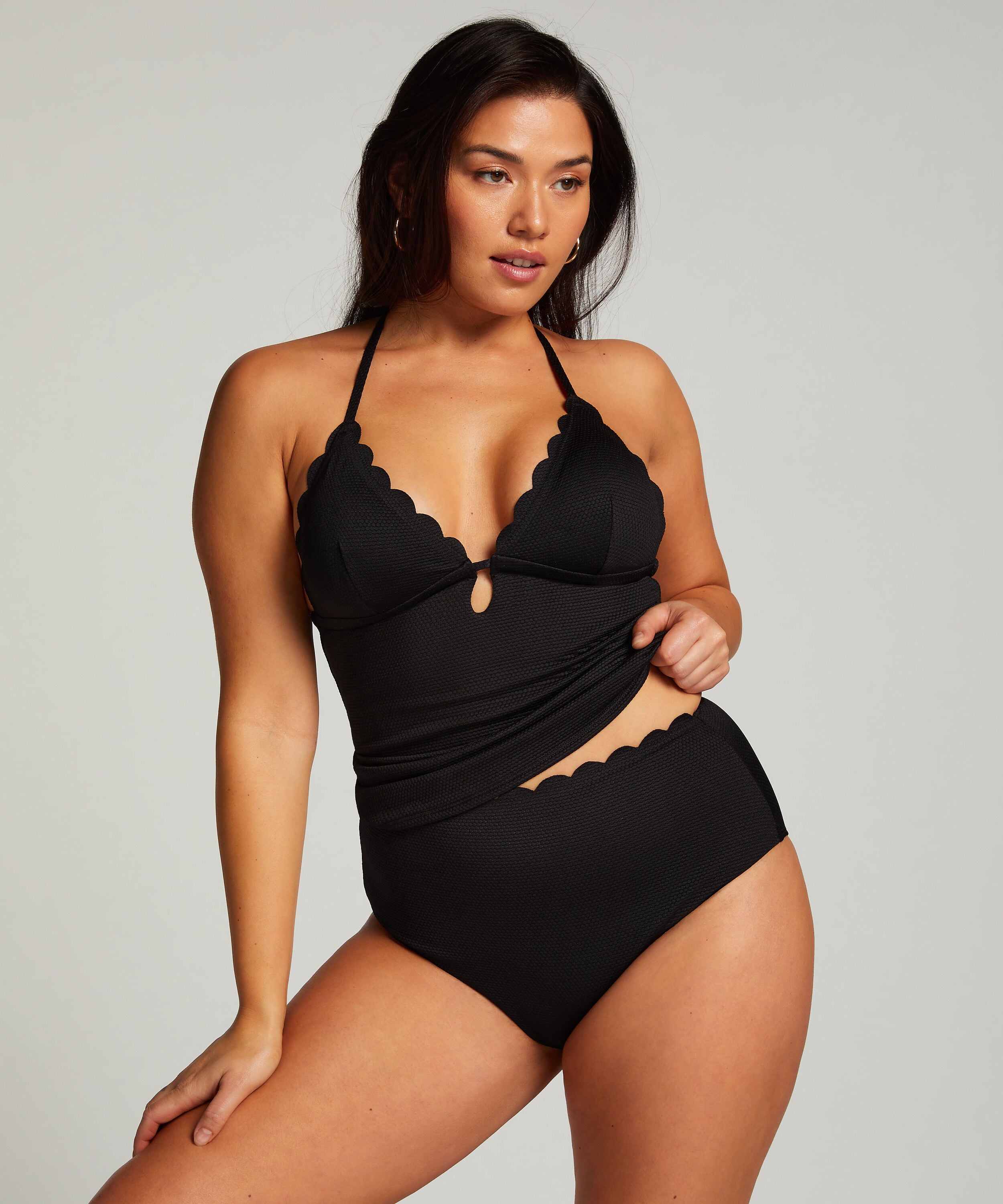 Rio Bikinitrusse Scallop, Sort
