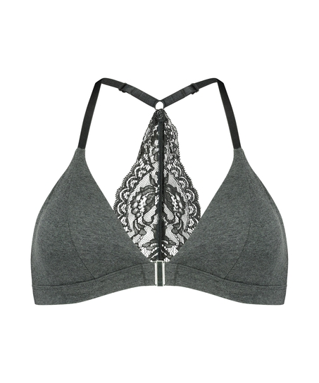 Formst&oslash;bt triangle bralette Chloe bomuld, Gr&aring;