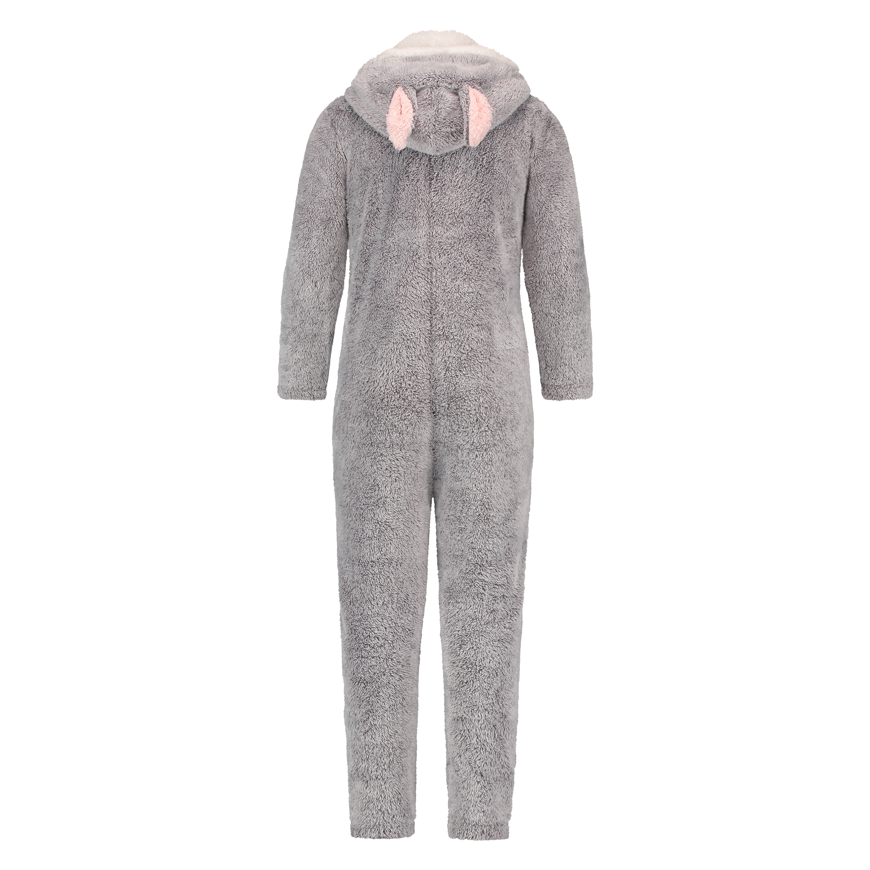 Teens Fleece Jumpsuit, Grå, main