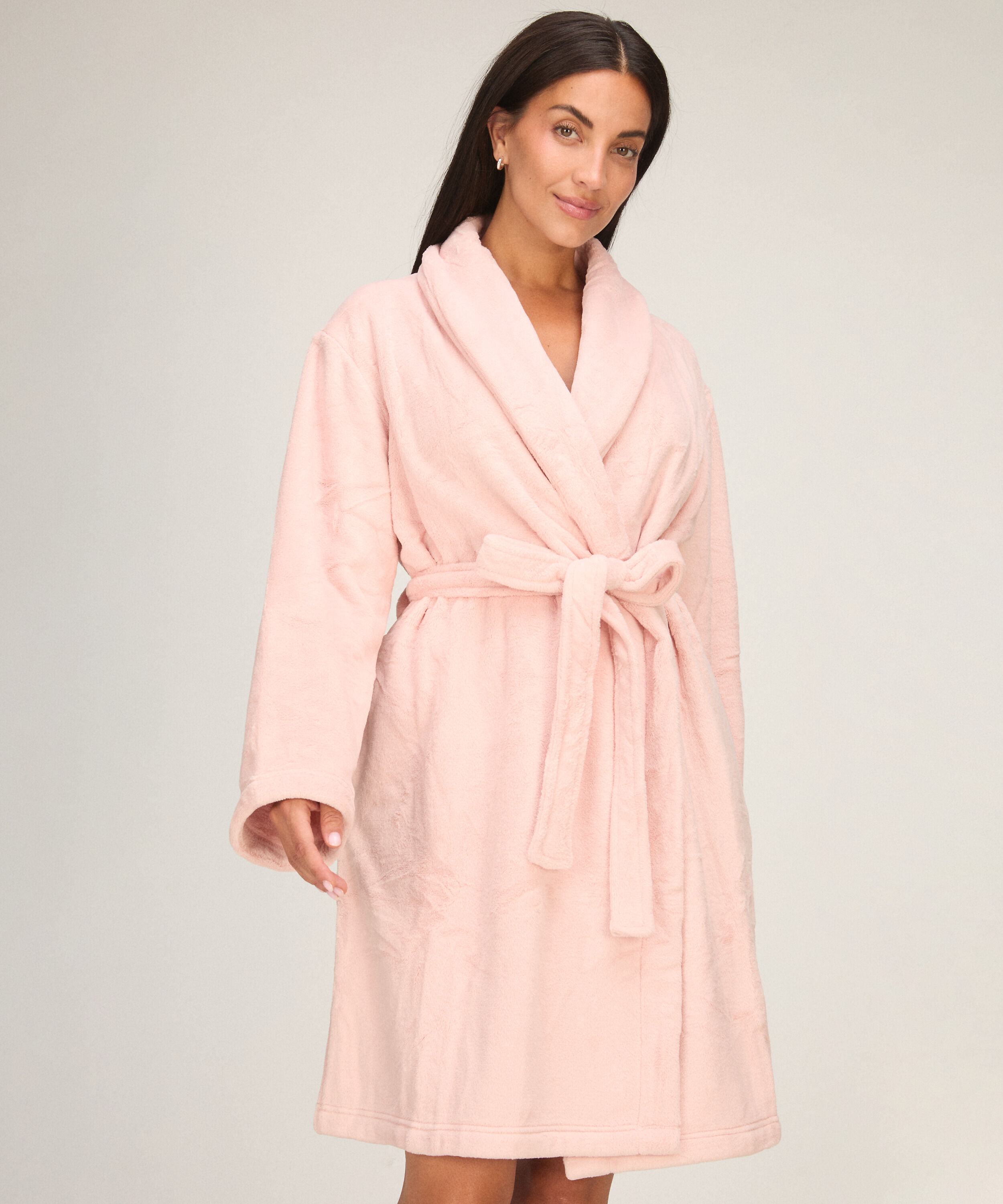 Morgenkåbe i fluffy fleece