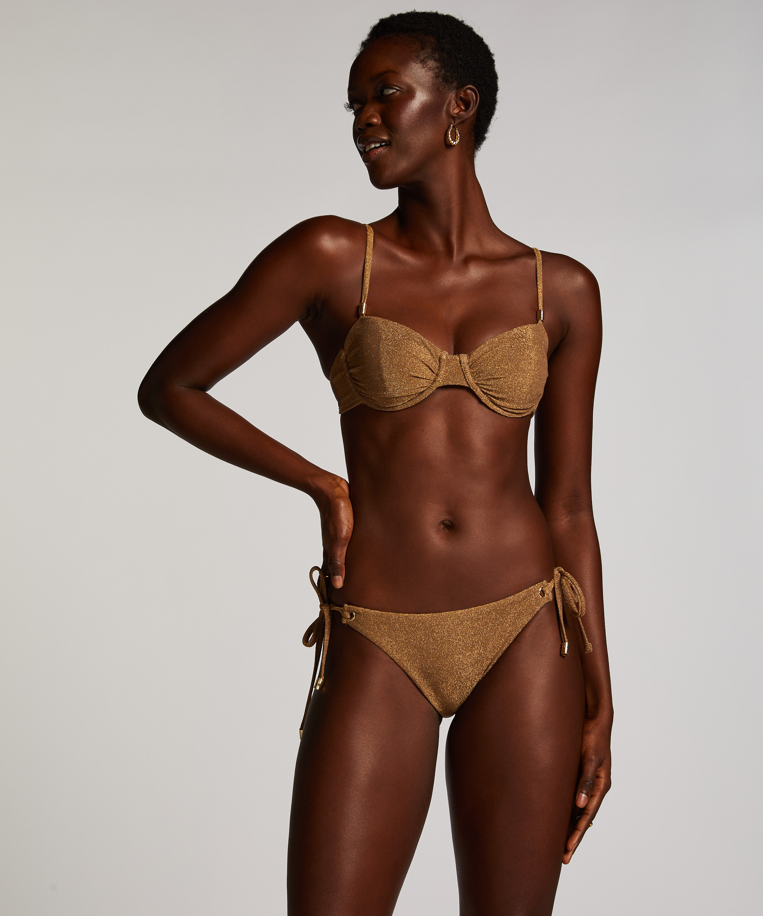 Bikinitop Goldie Shimmer, Gul, main
