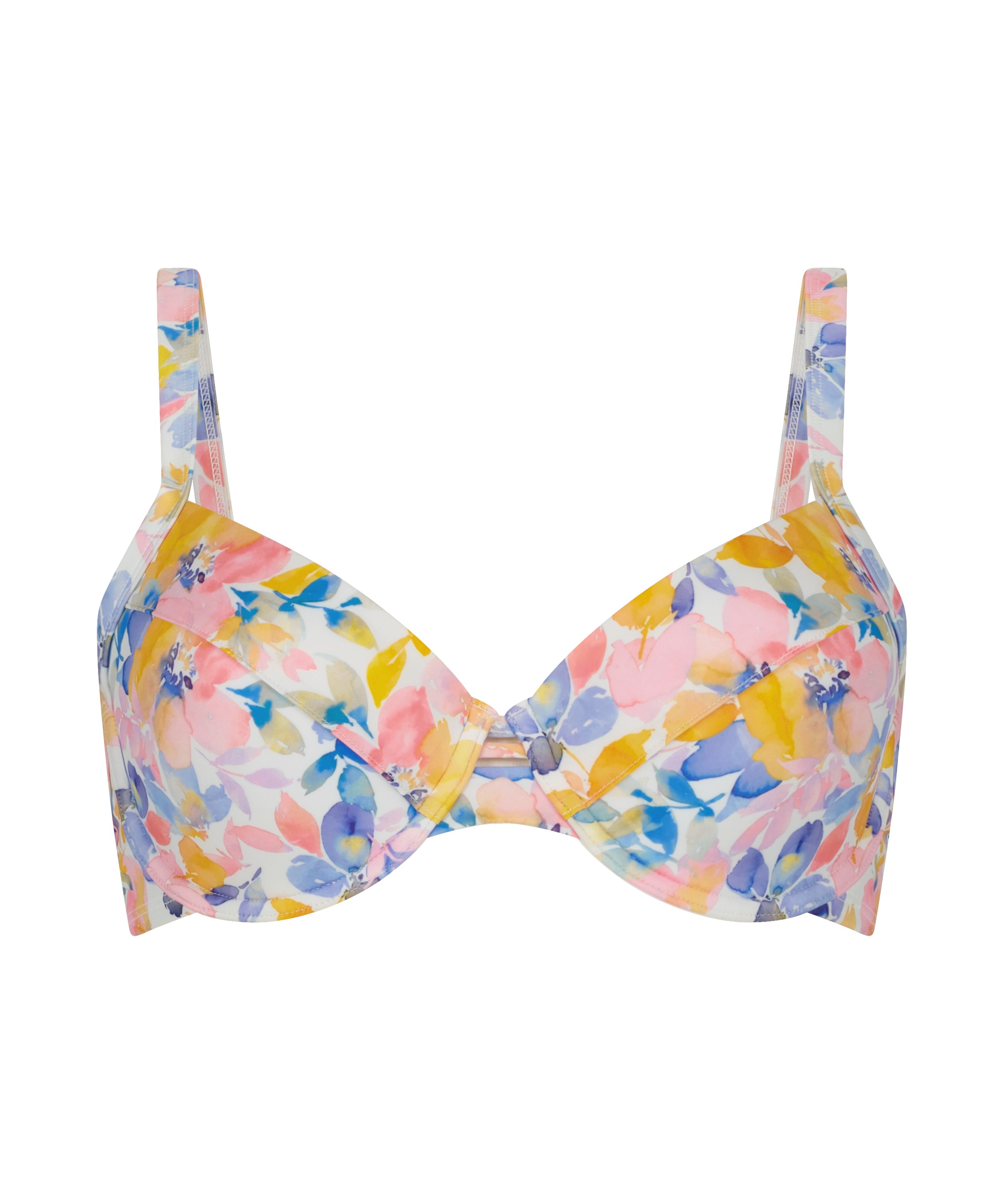 Formst&oslash;bt bikinitop med b&oslash;jle Palma, Hvid, main