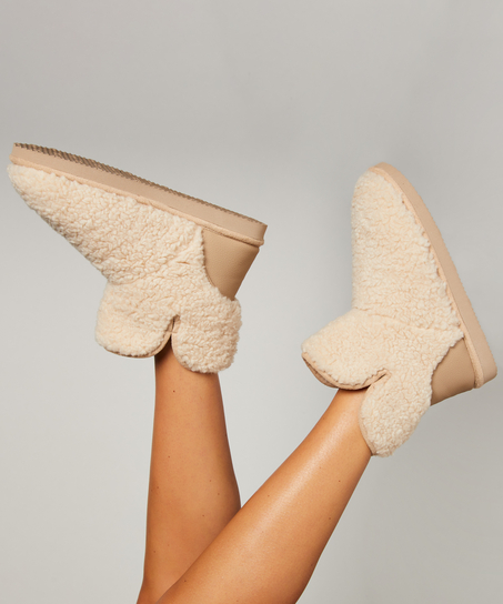 Hjemmesko Teddy, hvid