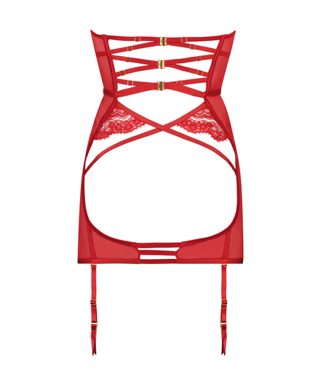 Ikke-formstøbt underkjole med bøjle Seraphina, rød