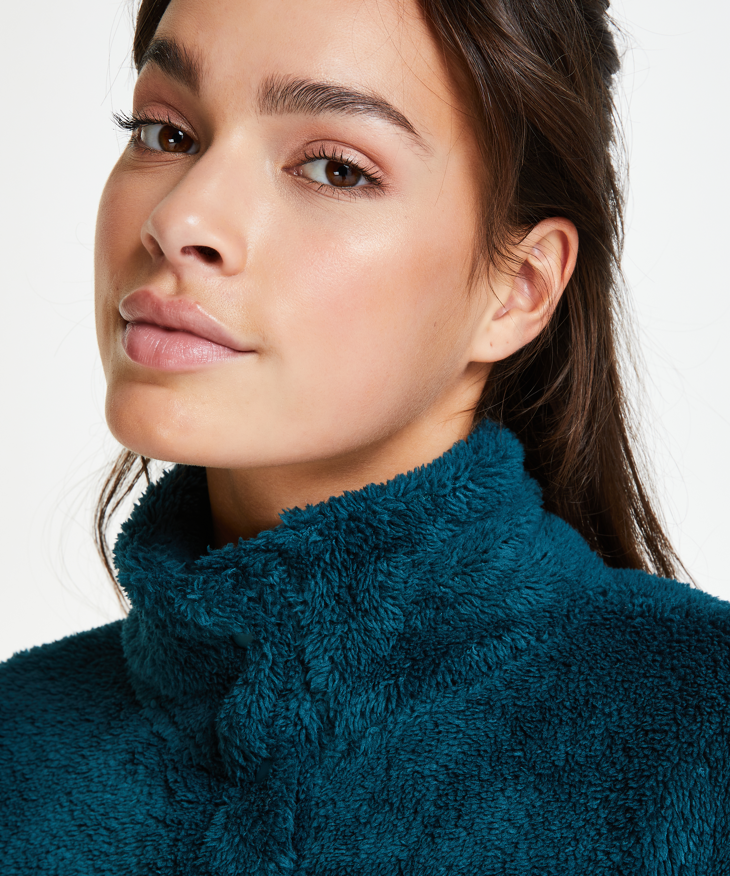 Cardigan Snuggle fleece, Bl&aring;, main