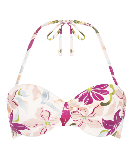 Formstøbt bikinitop med bøjle Ayanna, Hvid