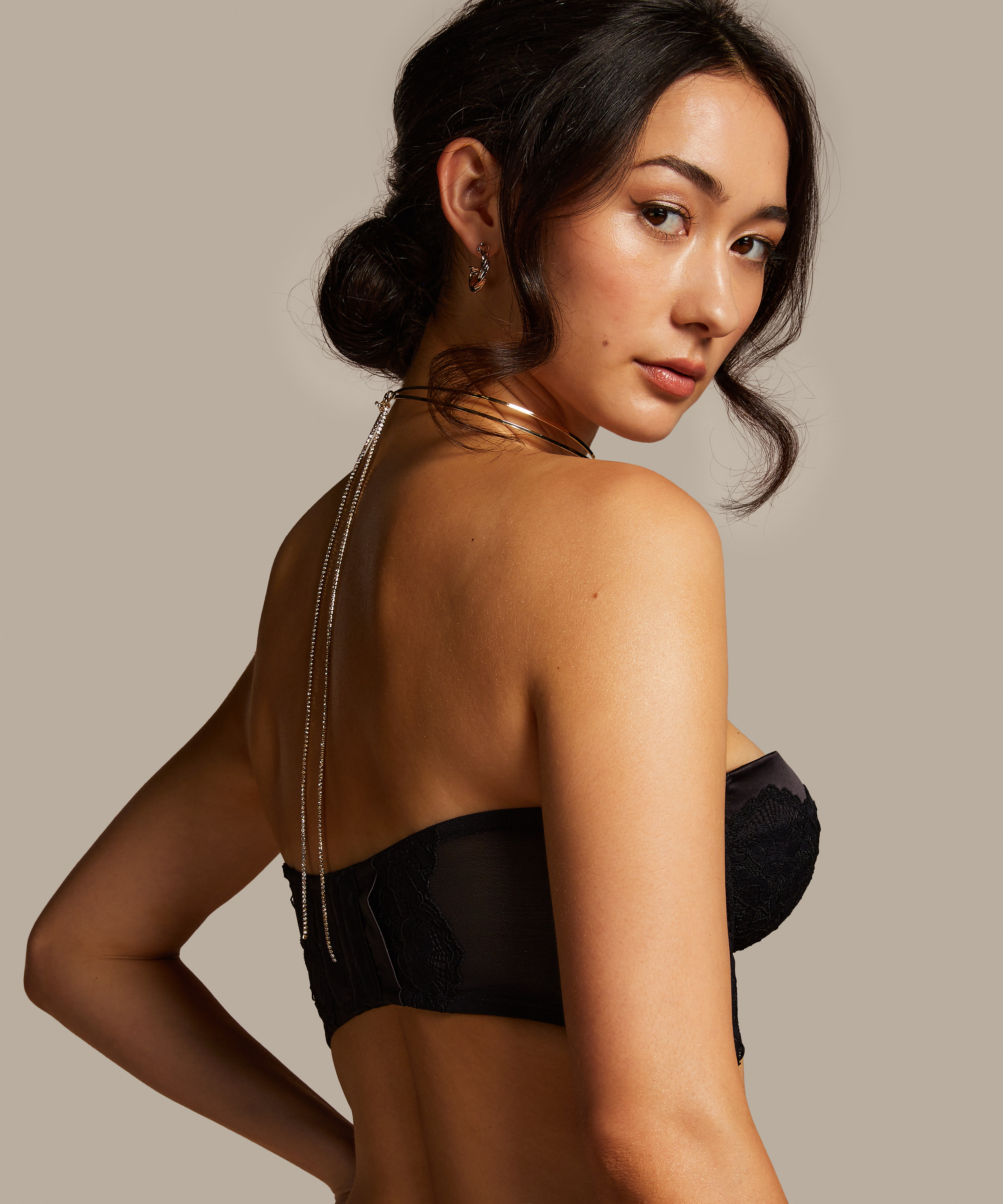 Halsb&aring;nd med k&aelig;de, gul, main