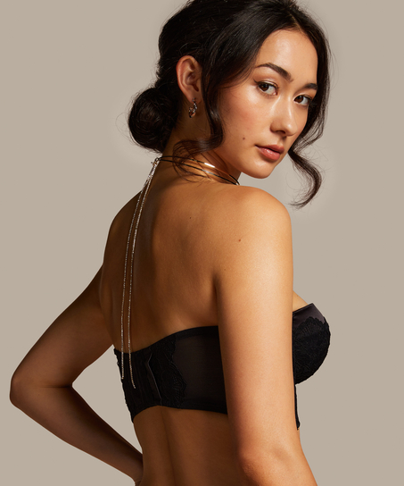 Halsb&aring;nd med k&aelig;de, gul