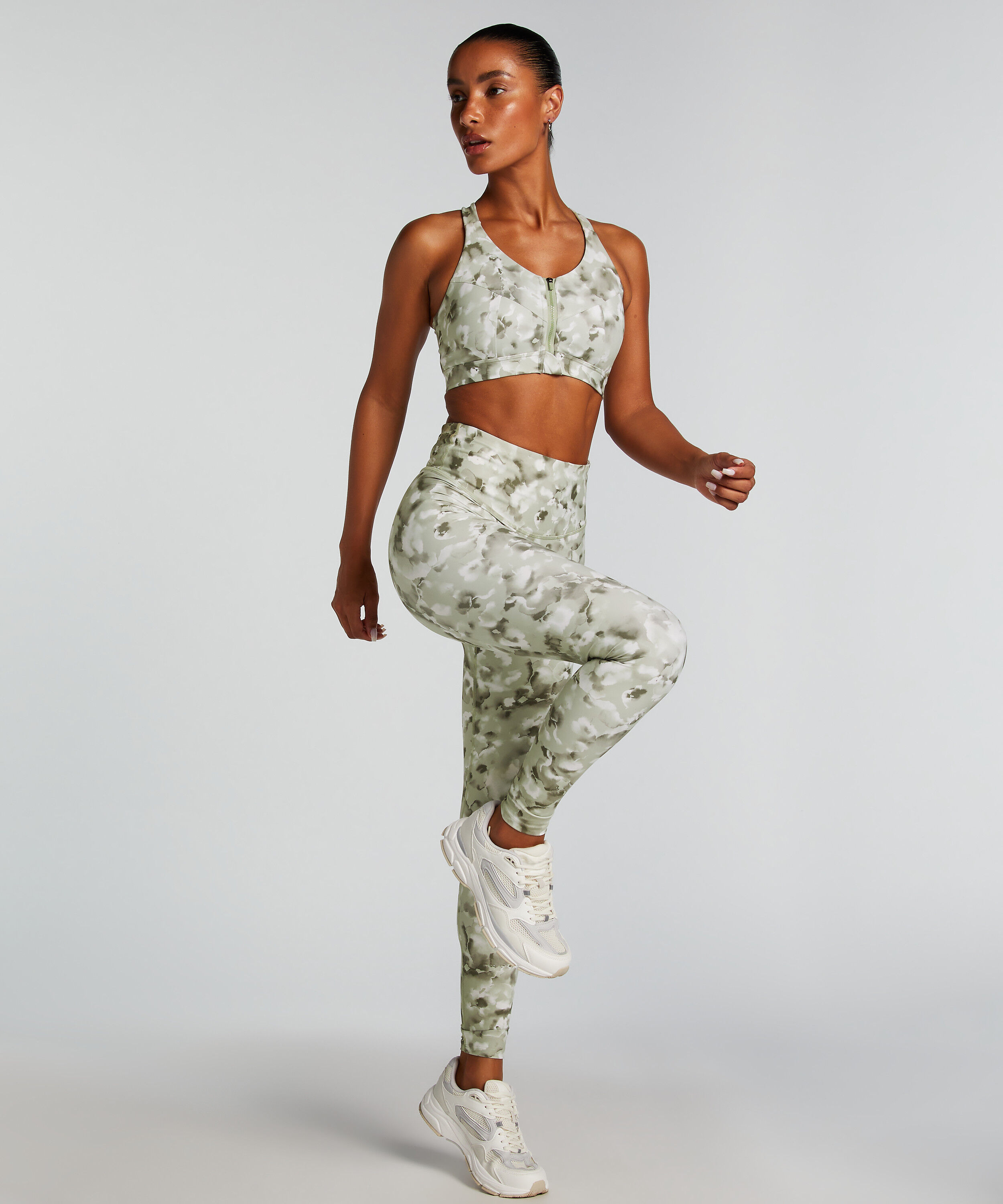 HKMX Leggings med høj talje, Grøn