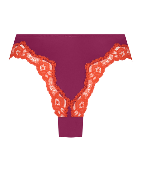 Brasiliansk trusse Lace & Shine, Lyserød