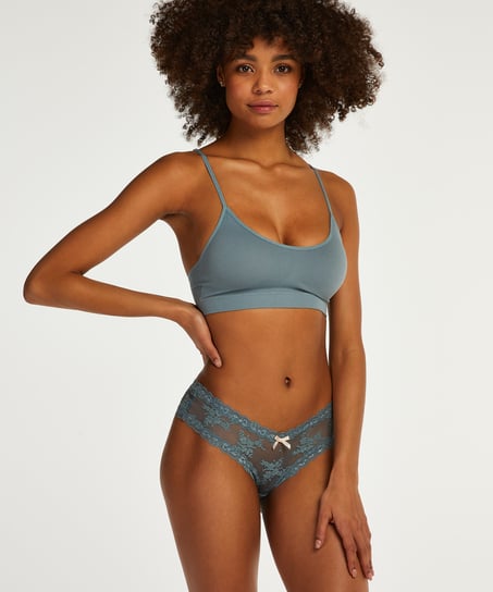 Brasiliansk trusse V-shape Mesh, Gr&oslash;n