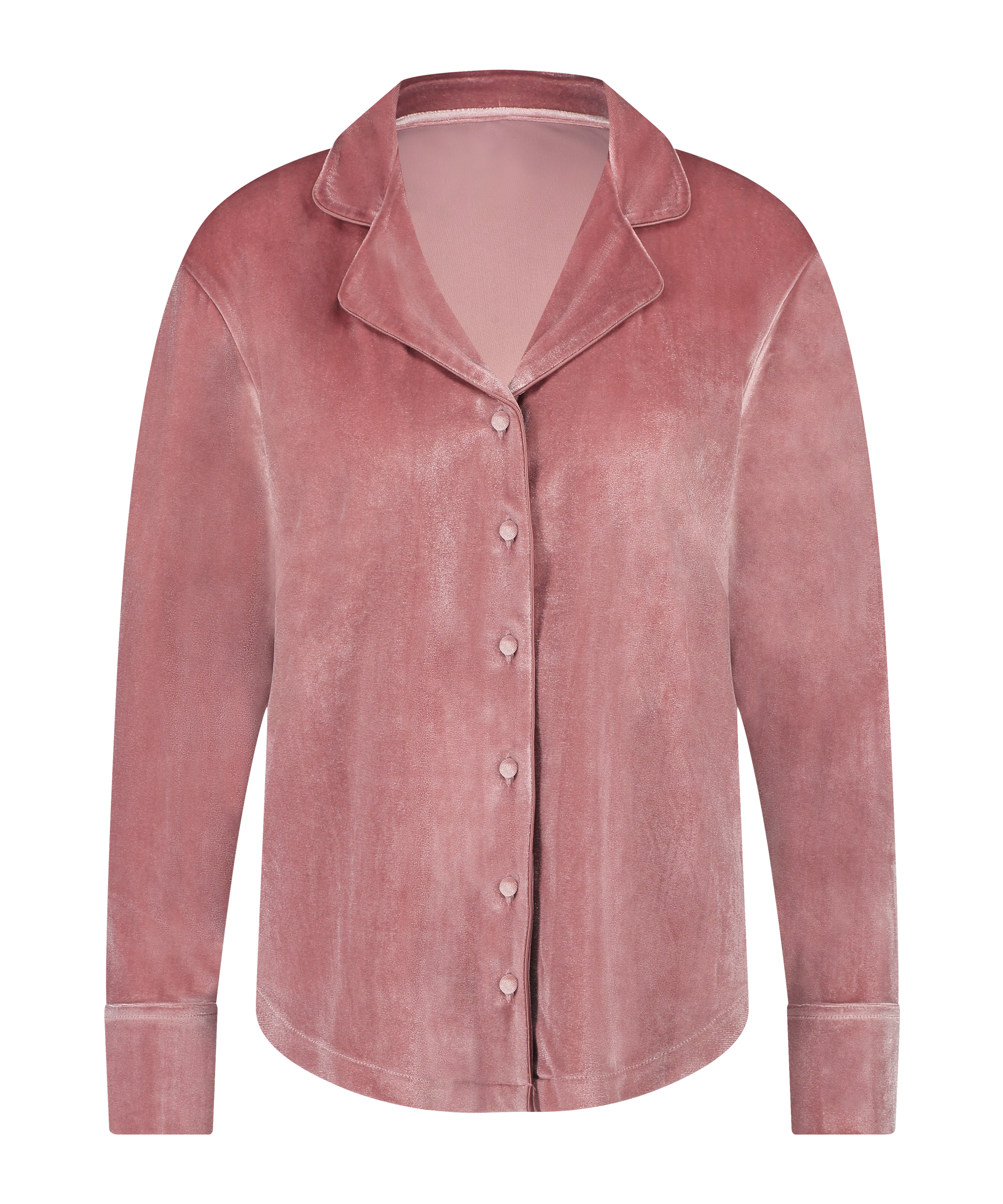 Langærmet velourjakke, Lilla, main