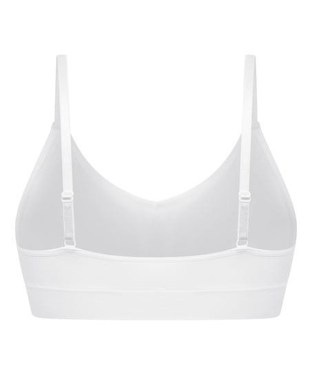 Dide trekantsbralette, Hvid