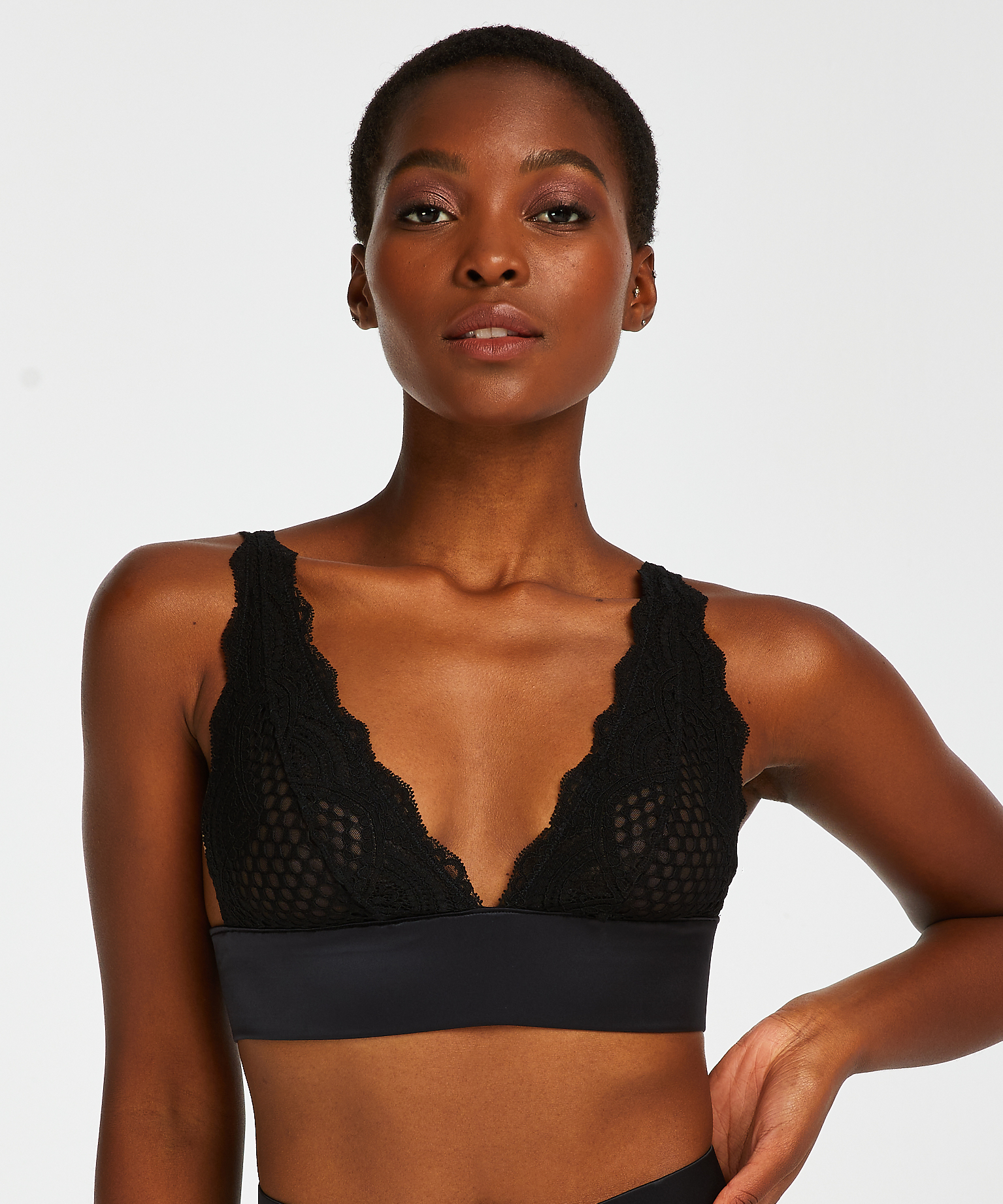 Bralette Duckie, Sort, main