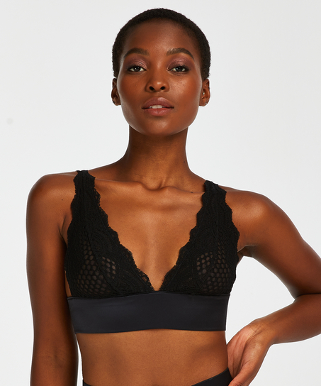 Bralette Duckie, Sort