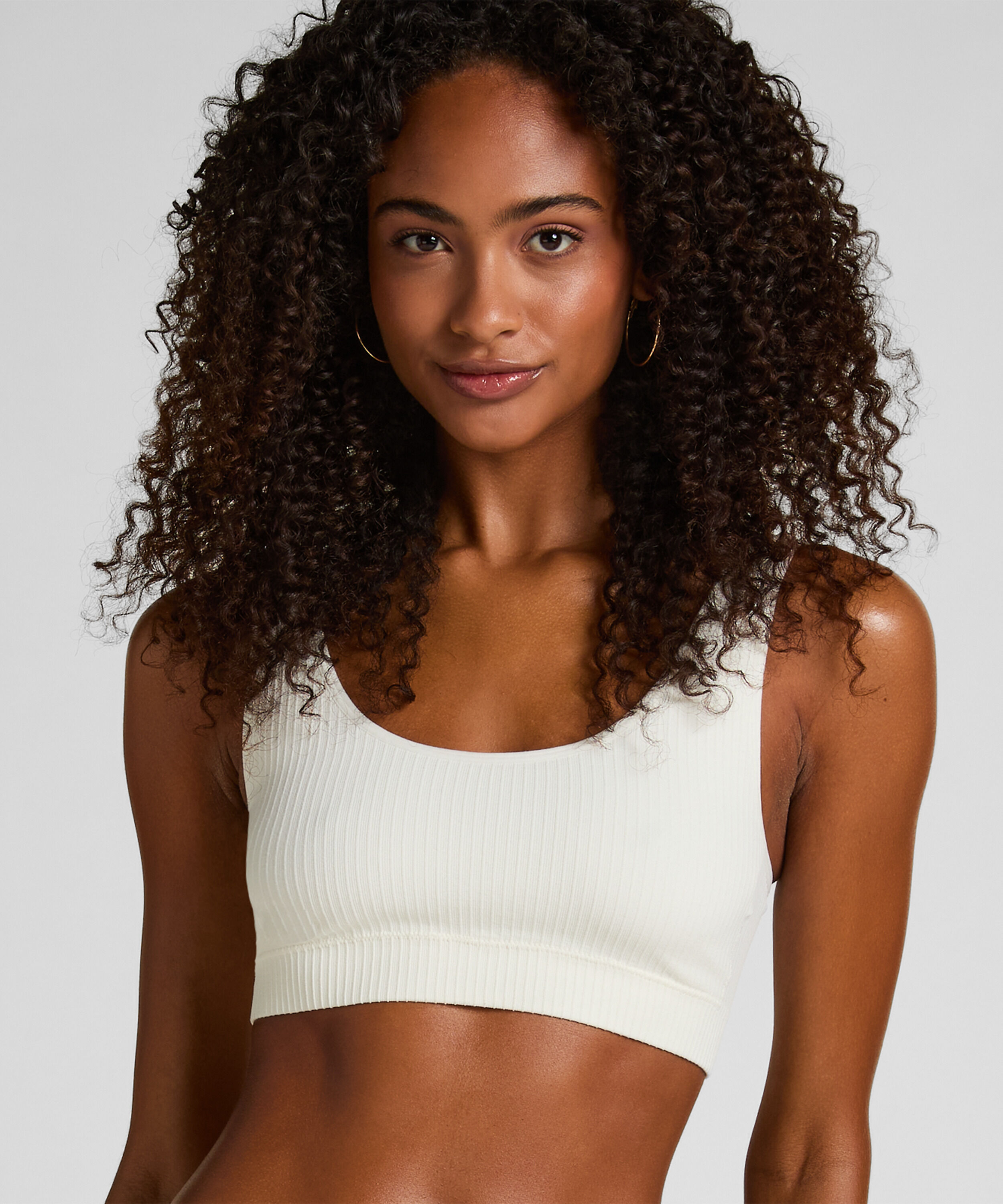 Bralette Scoop Dianne, Hvid