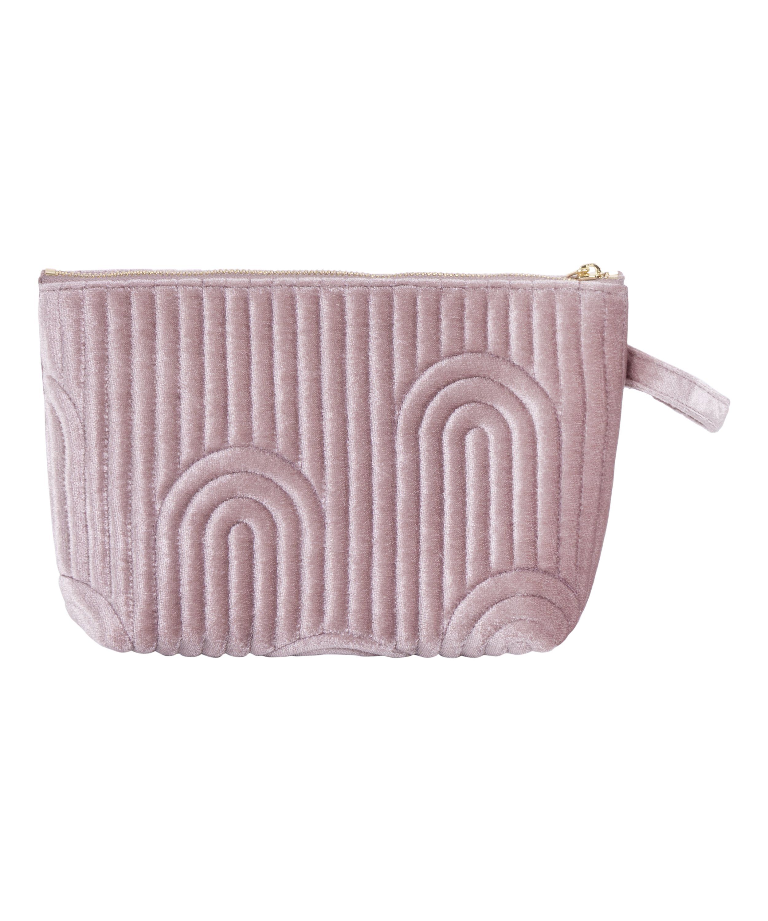 Lille makeuptaske i velour, Lilla, main