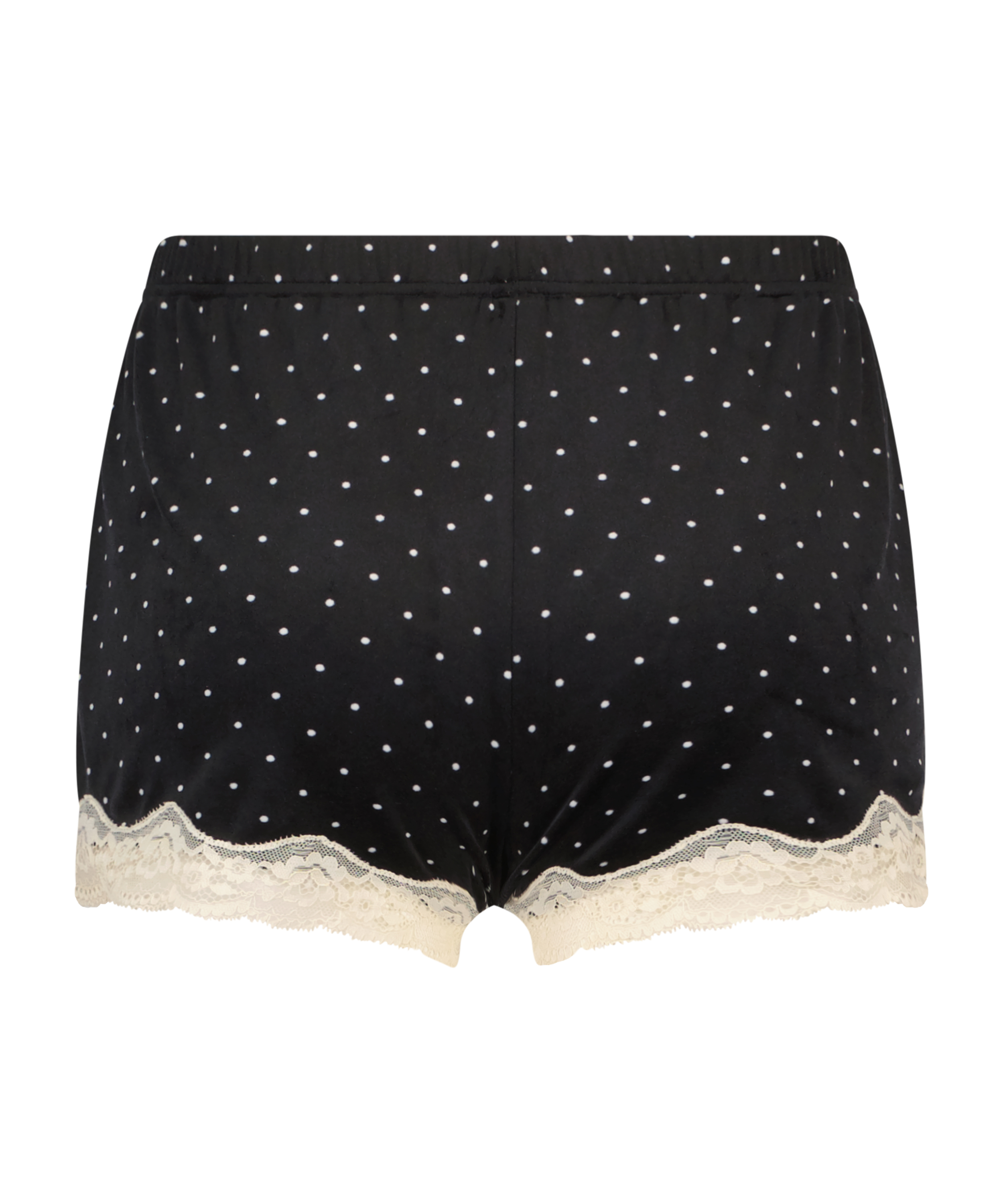 Velours Lace shorts, Sort, main