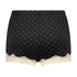 Velours Lace shorts, Sort