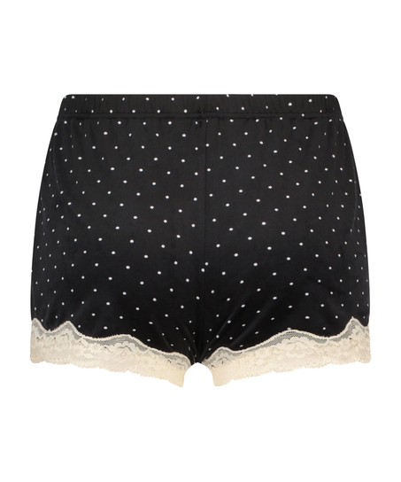 Velours Lace shorts, Sort