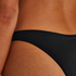 Højt udskåret bikinitrusse Luxe, sort