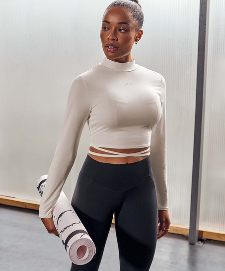 HKMX Gør mig Zen med leggings med høj talje, sort